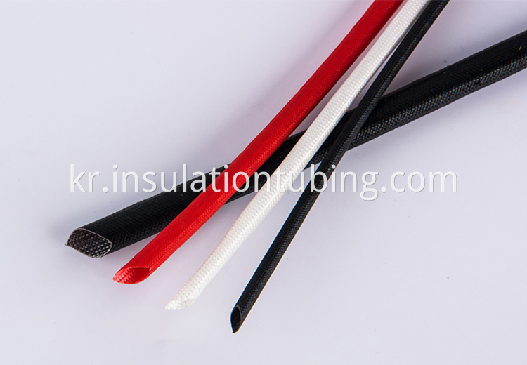 flexibility silicone coated braided fiberglass sleeve